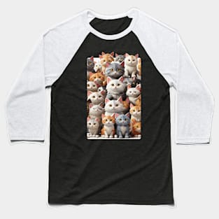 Cute Cats Baseball T-Shirt